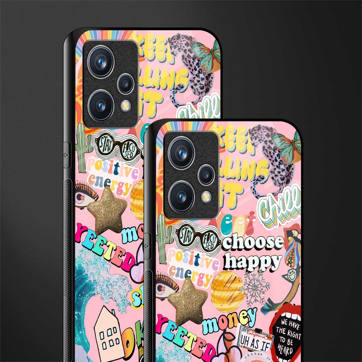 happy summer collage glass case for realme 9 4g image-2