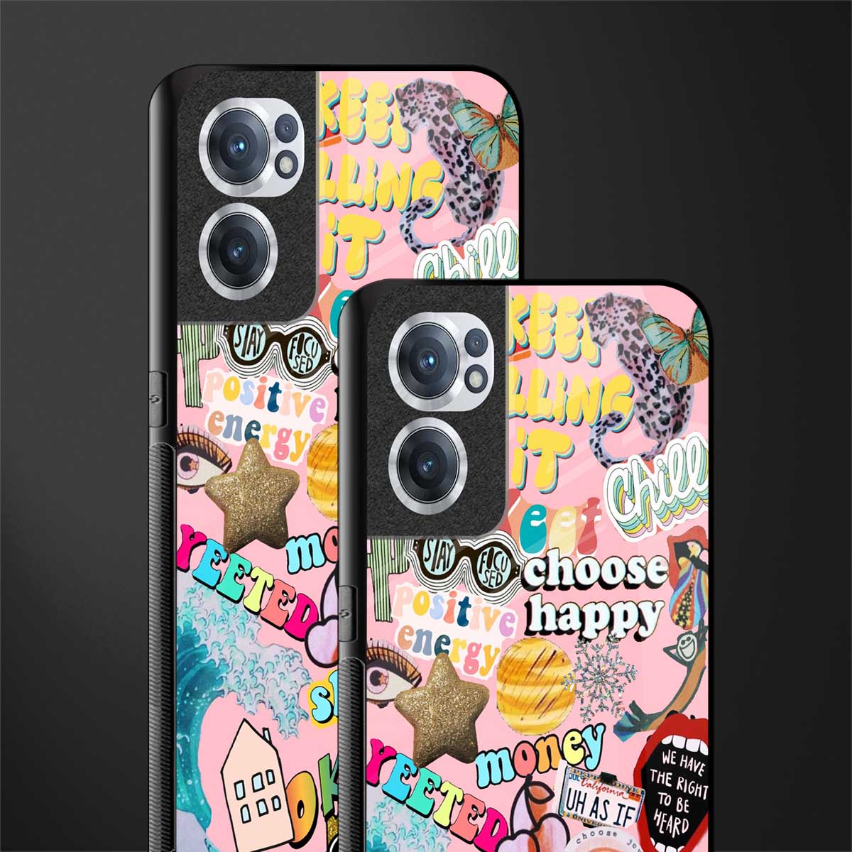 happy summer collage glass case for oneplus nord ce 2 5g image-2