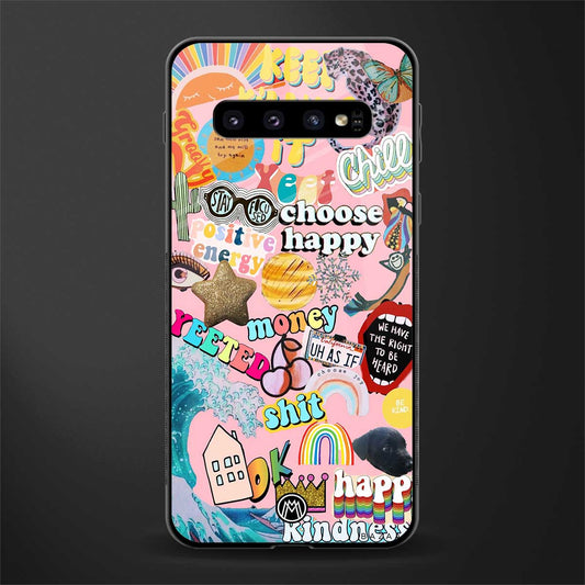 happy summer collage glass case for samsung galaxy s10 image