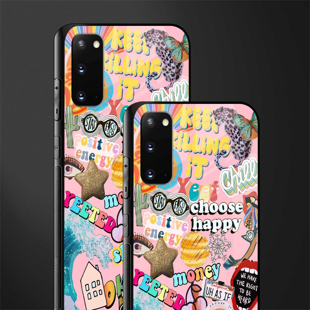 happy summer collage glass case for samsung galaxy s20 image-2