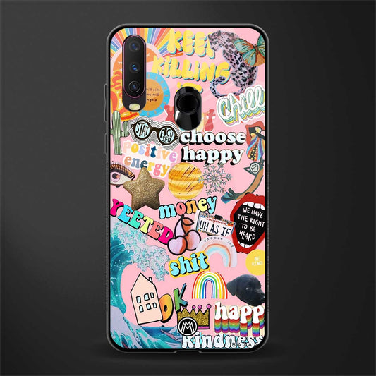 happy summer collage glass case for vivo y15 image