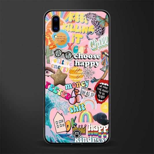 happy summer collage glass case for vivo v11 pro image