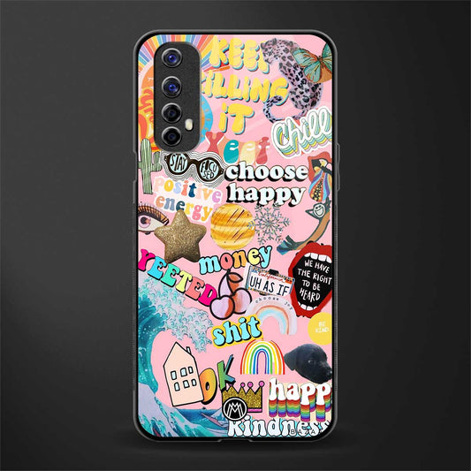 happy summer collage glass case for realme 7 image