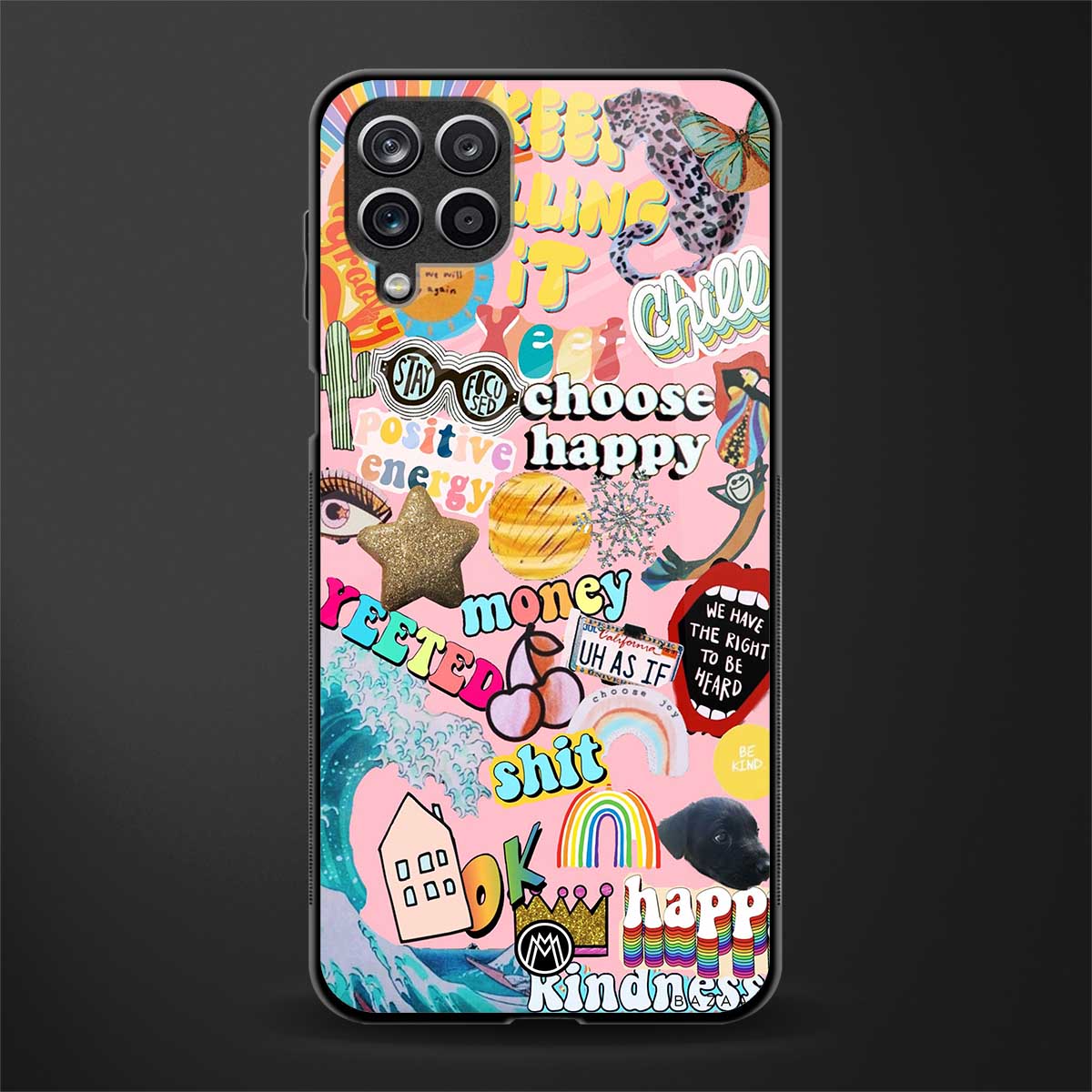 happy summer collage glass case for samsung galaxy a42 5g image