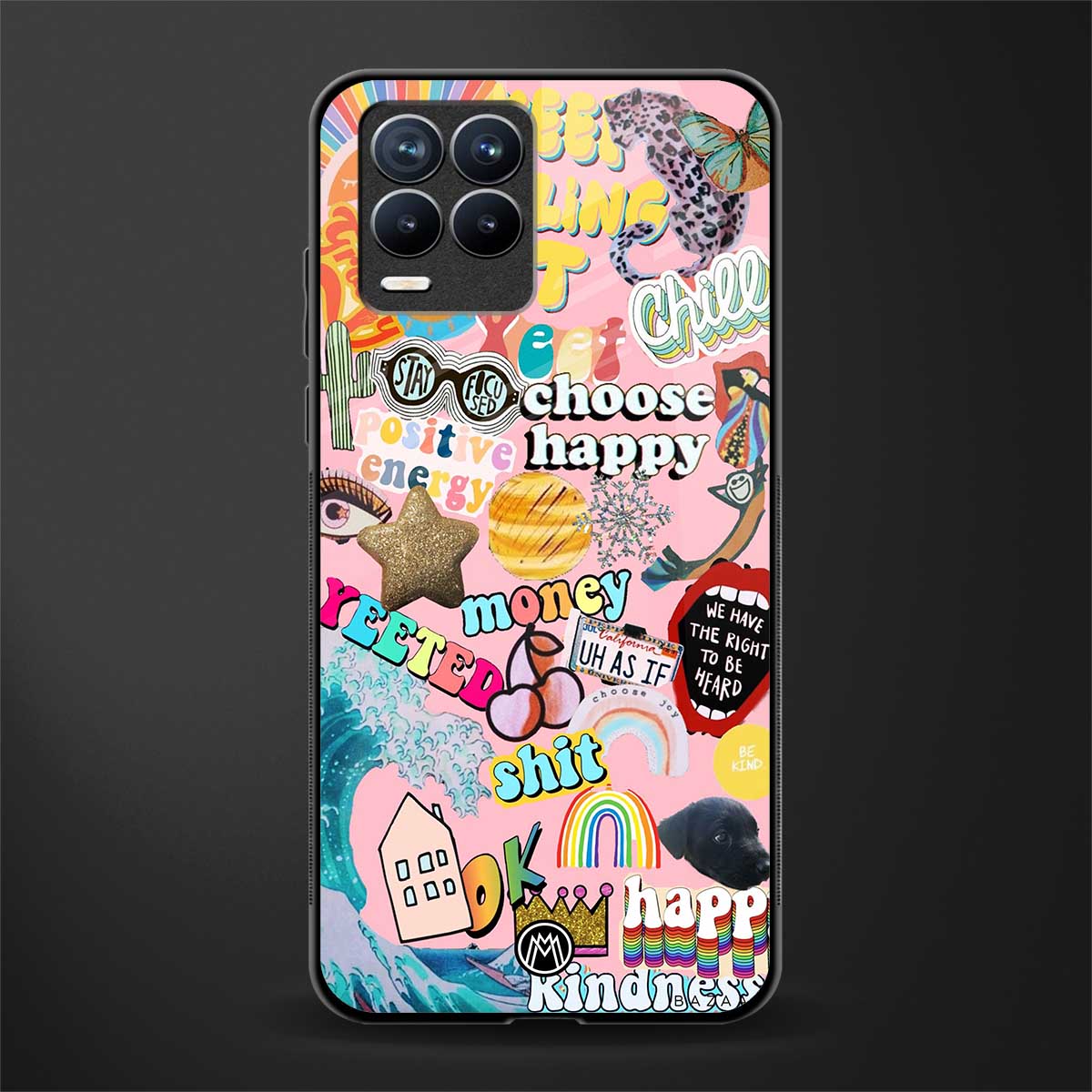 happy summer collage glass case for realme 8 pro image