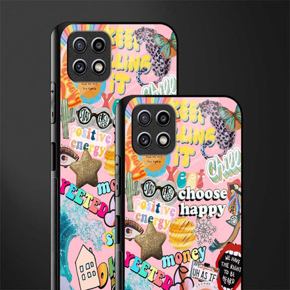 happy summer collage glass case for samsung galaxy a22 5g image-2