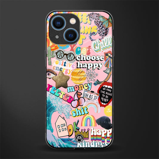 happy summer collage glass case for iphone 13 mini image
