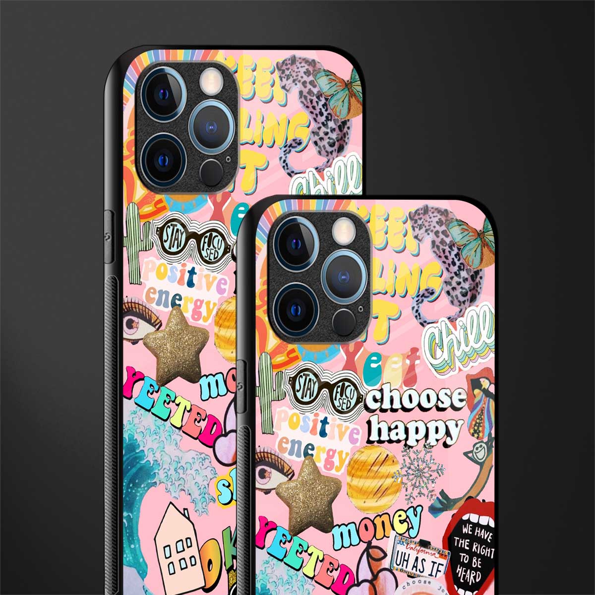 happy summer collage glass case for iphone 12 pro max image-2