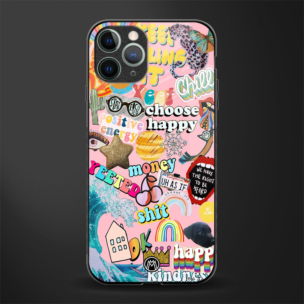 happy summer collage glass case for iphone 11 pro max image