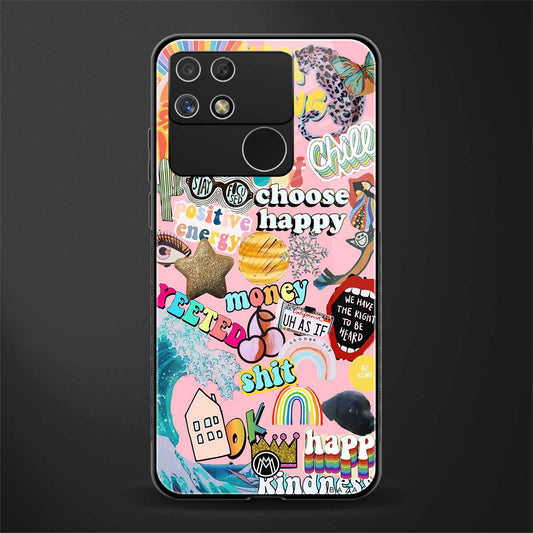 happy summer collage back phone cover | glass case for realme narzo 50a