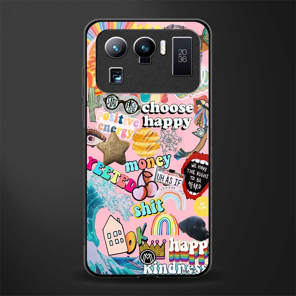happy summer collage glass case for mi 11 ultra 5g image
