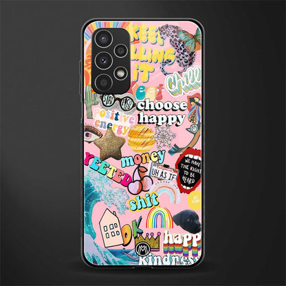 happy summer collage back phone cover | glass case for samsung galaxy a13 4g