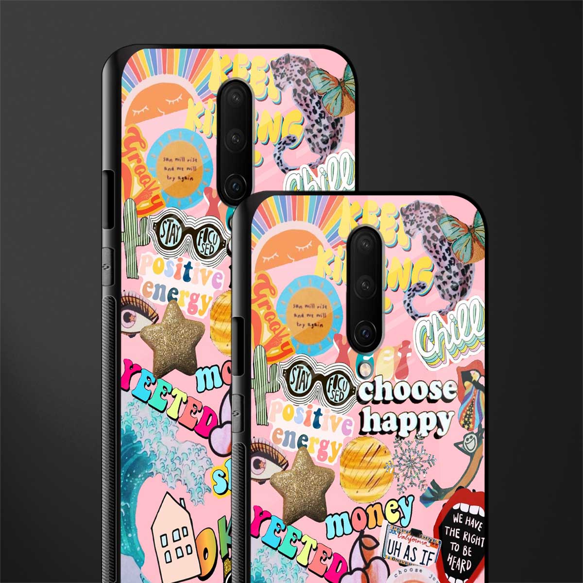 happy summer collage glass case for oneplus 7 pro image-2
