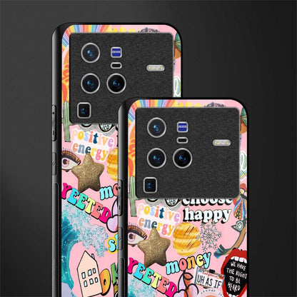 happy summer collage glass case for vivo x80 pro 5g image-2