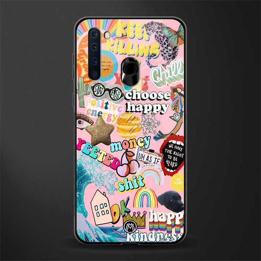 happy summer collage glass case for samsung a21 image