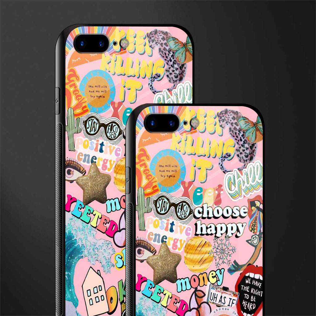 happy summer collage glass case for iphone 7 plus image-2