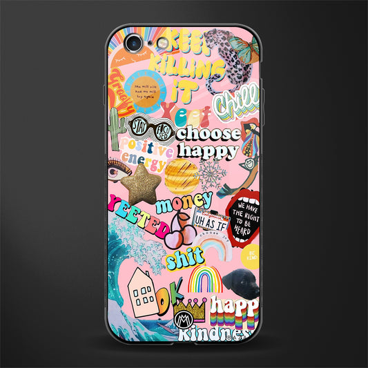 happy summer collage glass case for iphone 6 image