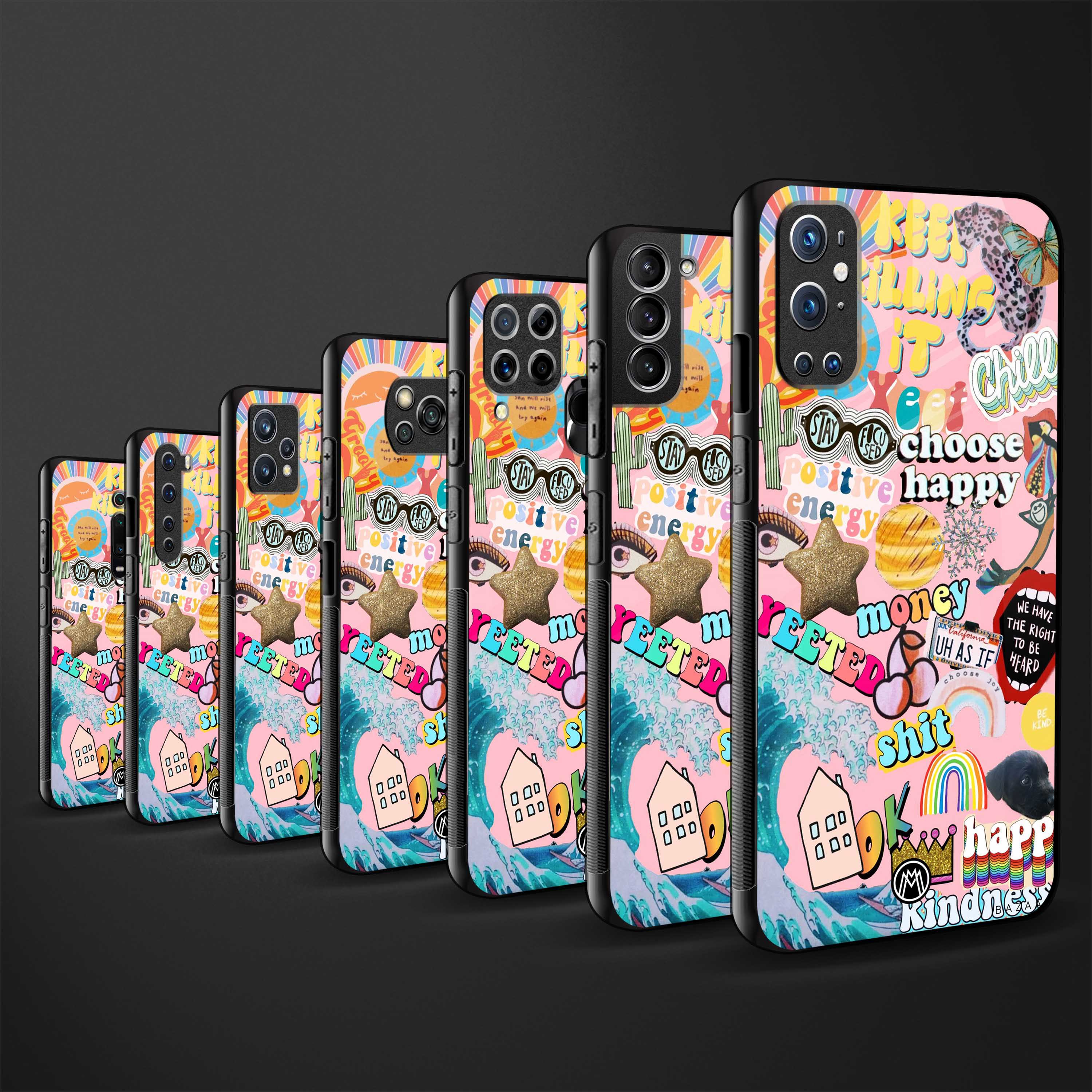 happy summer collage glass case for realme 7 image-3