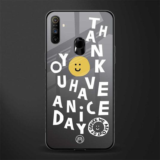 have a nice day glass case for realme narzo 10a image