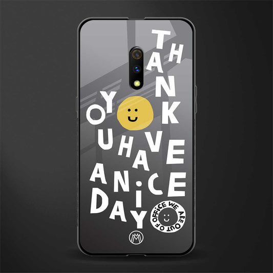 have a nice day glass case for oppo k3 image
