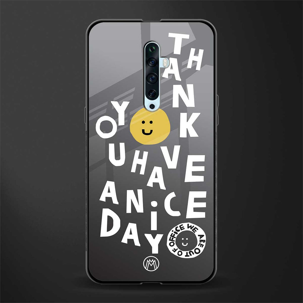 have a nice day glass case for oppo reno 2z image