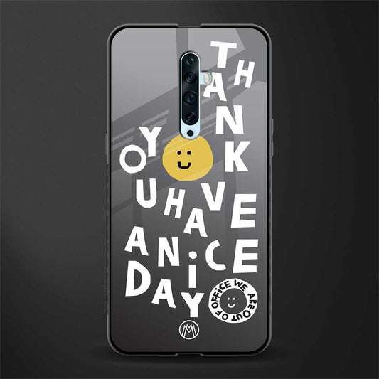 have a nice day glass case for oppo reno 2f image