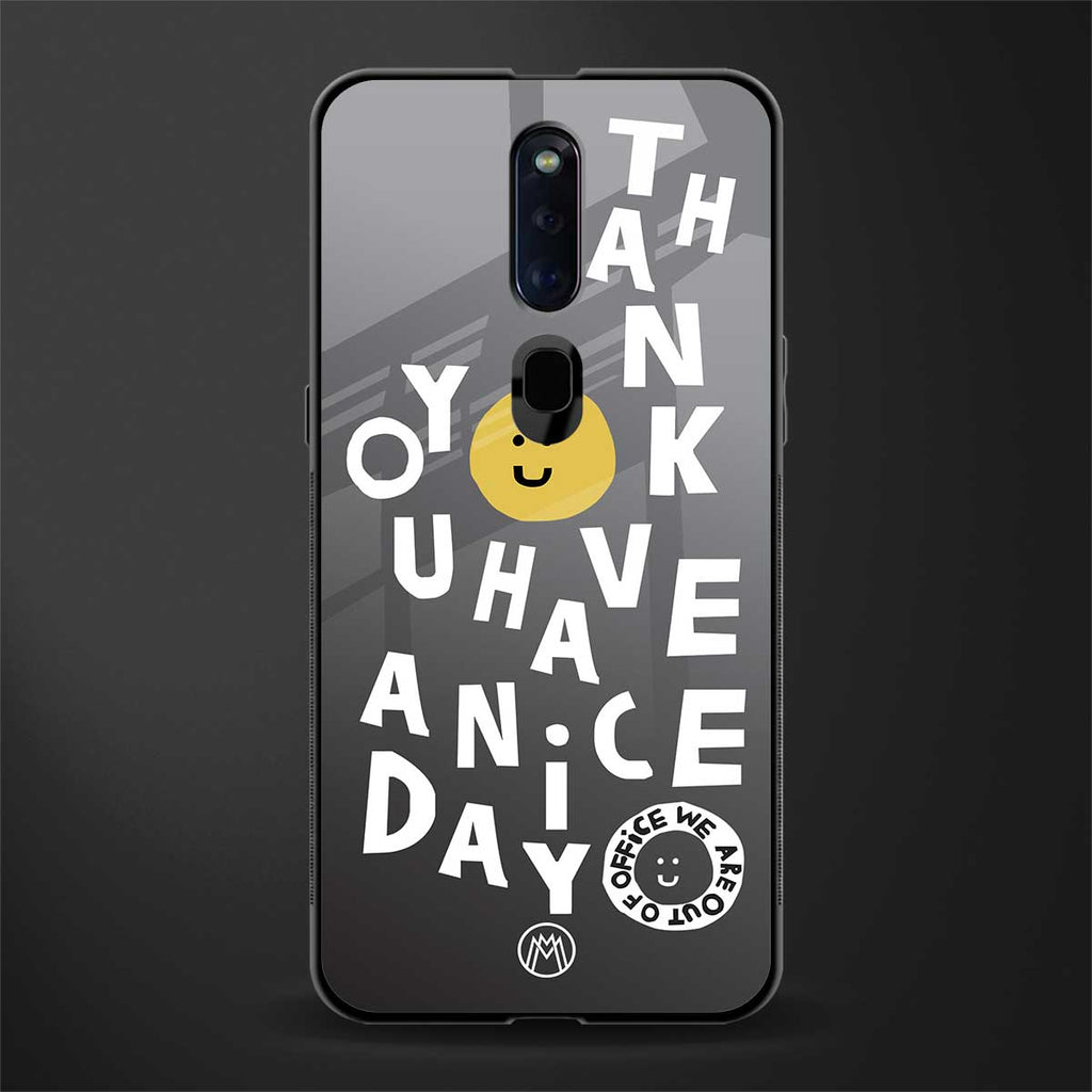 have a nice day glass case for oppo f11 pro image