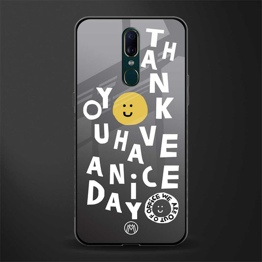 have a nice day glass case for oppo a9 image