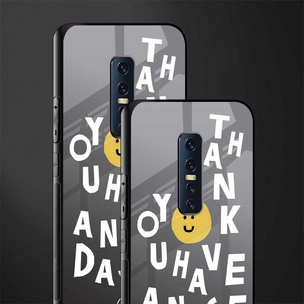 have a nice day glass case for vivo v17 pro image-2