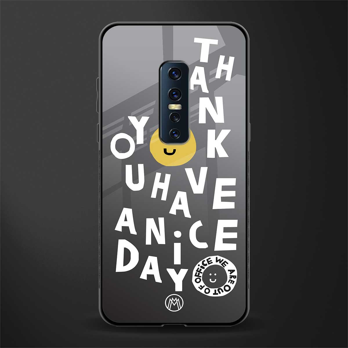 have a nice day glass case for vivo v17 pro image