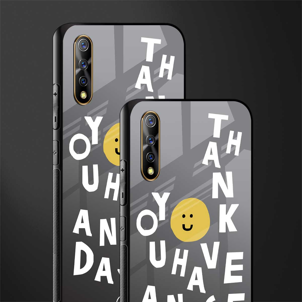 have a nice day glass case for vivo s1 image-2