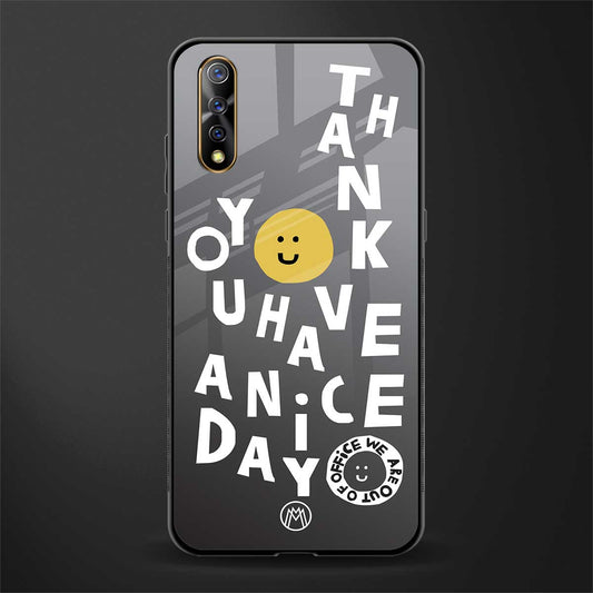 have a nice day glass case for vivo s1 image