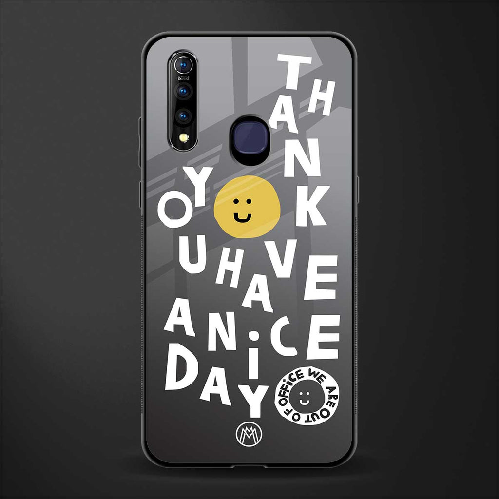 have a nice day glass case for vivo z1 pro image