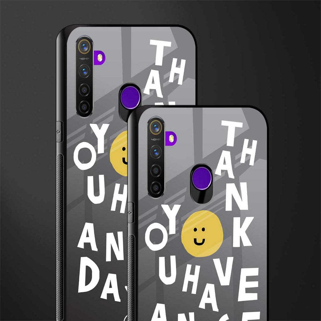 have a nice day glass case for realme 5 image-2