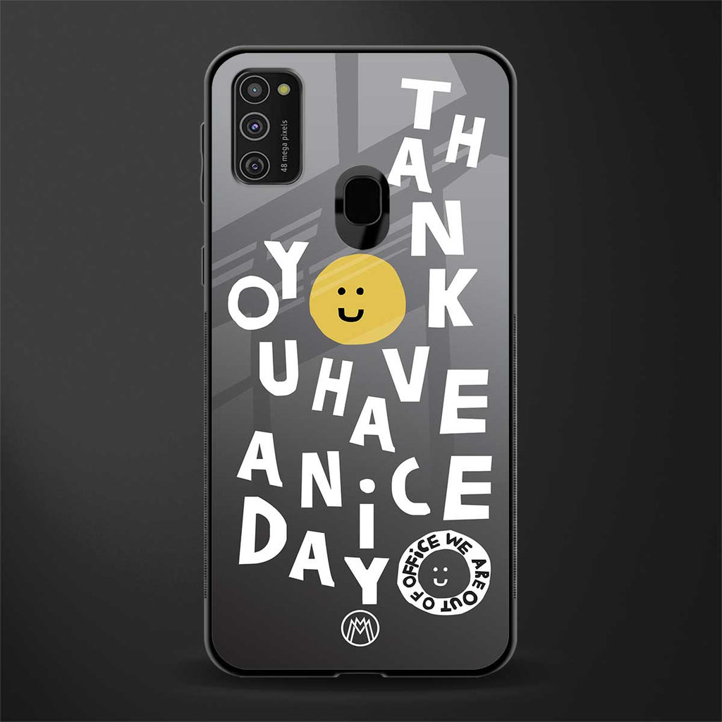 have a nice day glass case for samsung galaxy m21 image