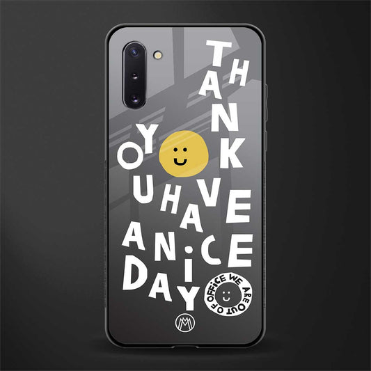 have a nice day glass case for samsung galaxy note 10 image
