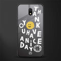 have a nice day glass case for redmi 8a image