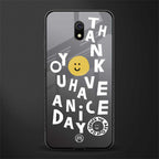 have a nice day glass case for redmi 8a image
