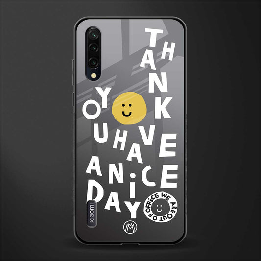 have a nice day glass case for mi a3 redmi a3 image