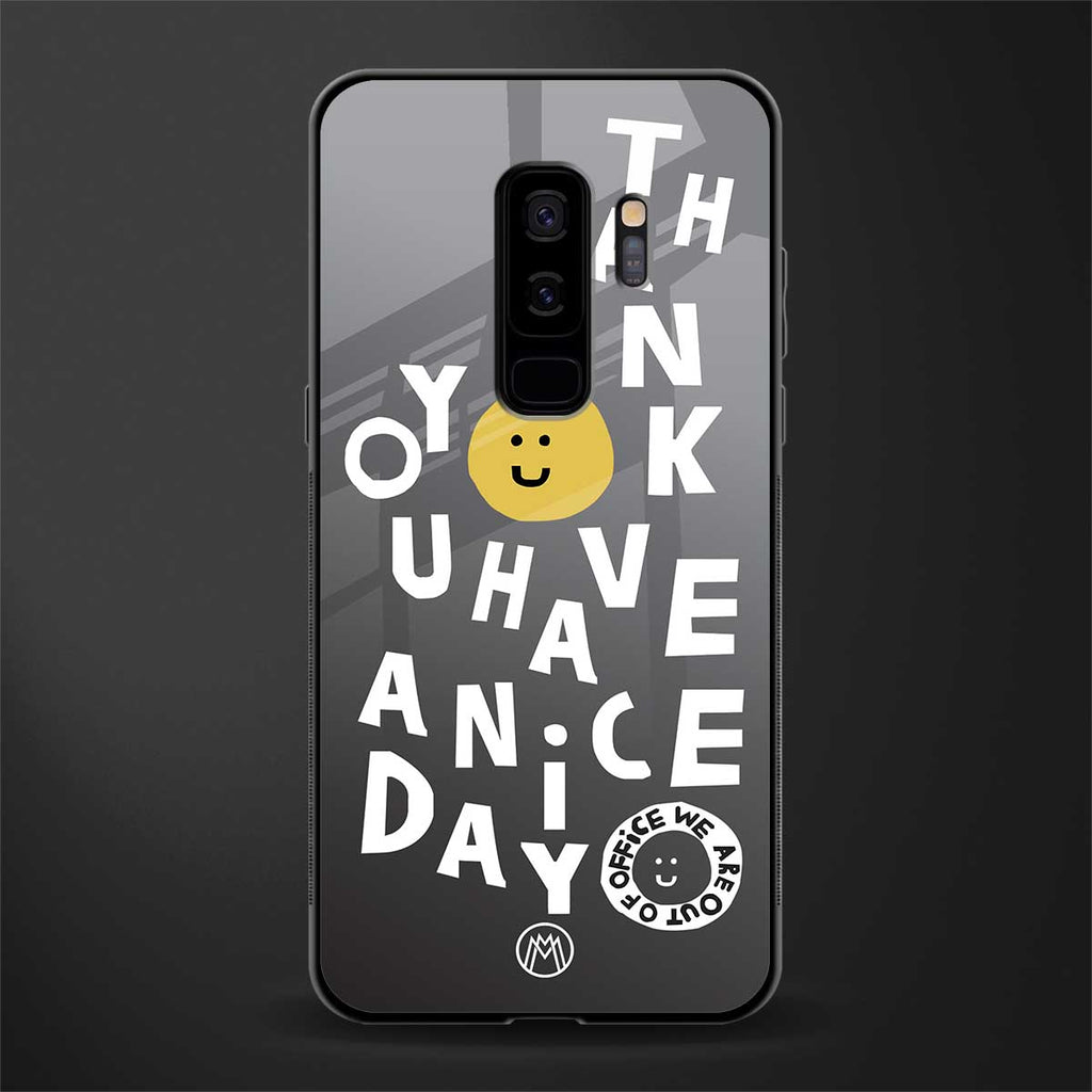 have a nice day glass case for samsung galaxy s9 plus image