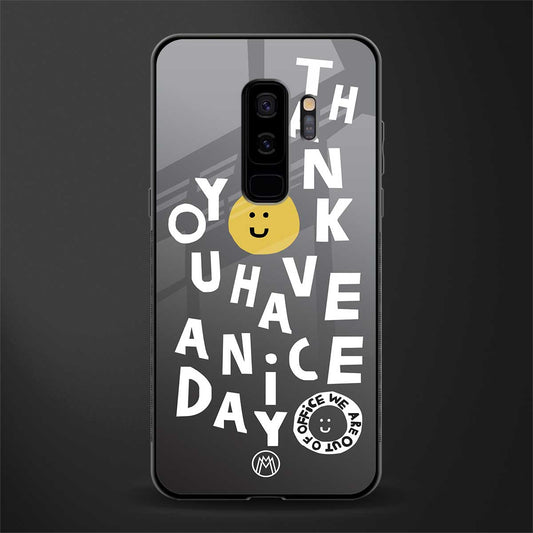 have a nice day glass case for samsung galaxy s9 plus image