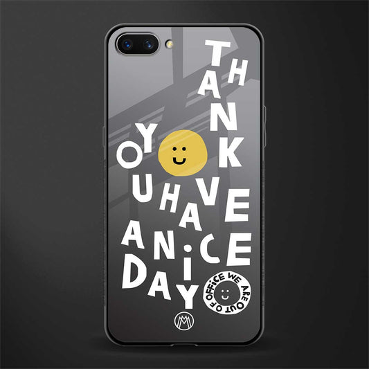 have a nice day glass case for realme c1 image