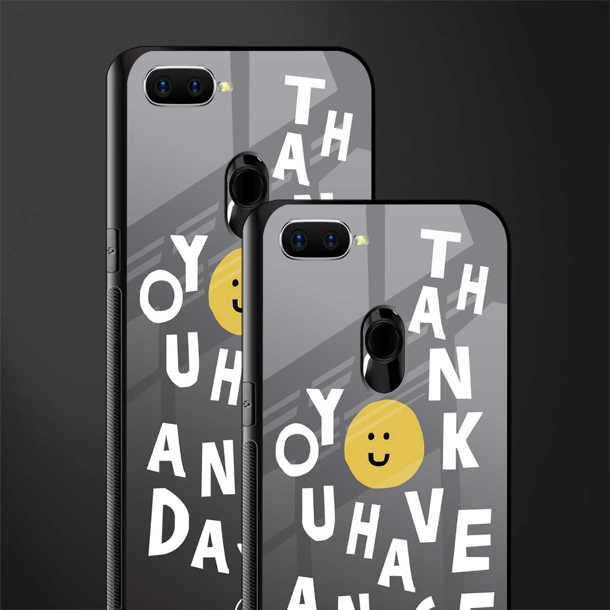have a nice day glass case for oppo a12 image-2