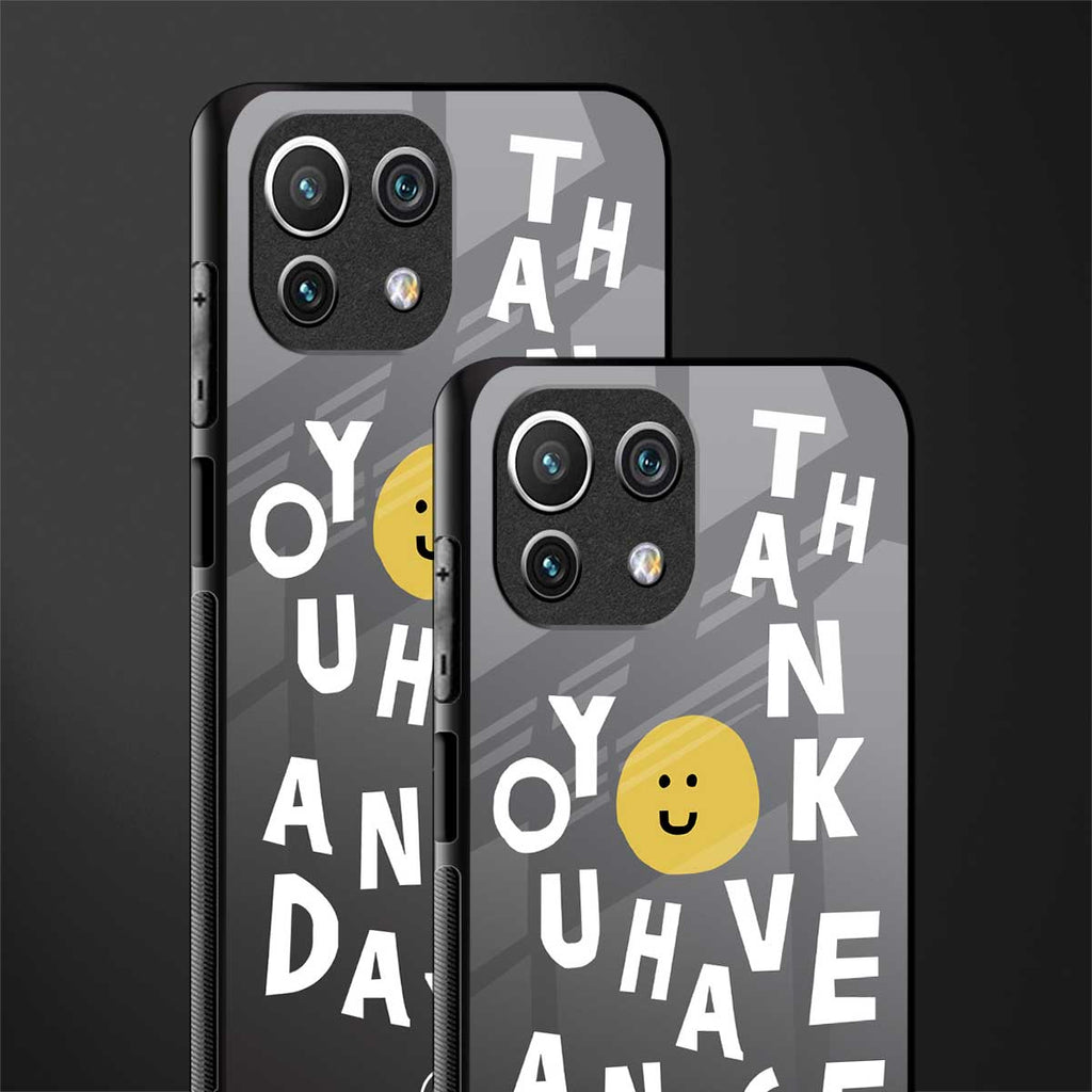have a nice day glass case for mi 11 lite image-2
