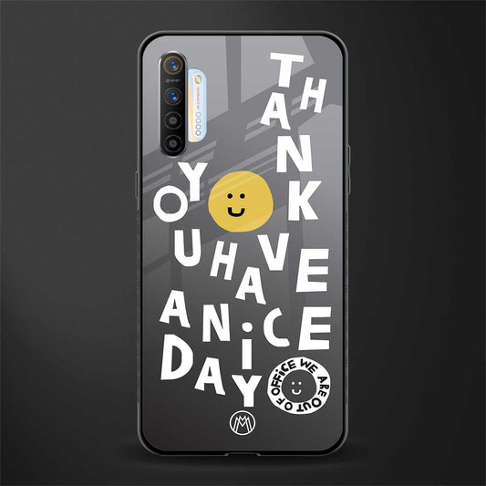 have a nice day glass case for realme x2 image