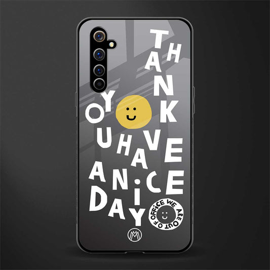 have a nice day glass case for realme x50 pro image