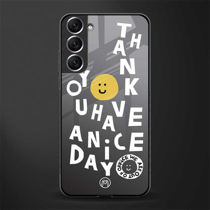 have a nice day glass case for samsung galaxy s21 image