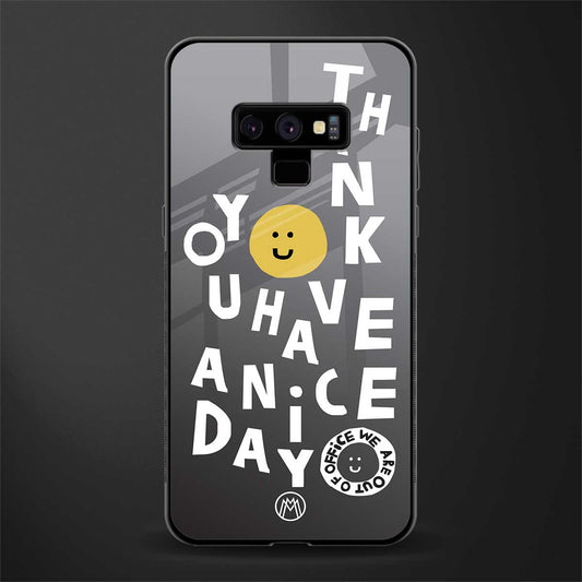 have a nice day glass case for samsung galaxy note 9 image
