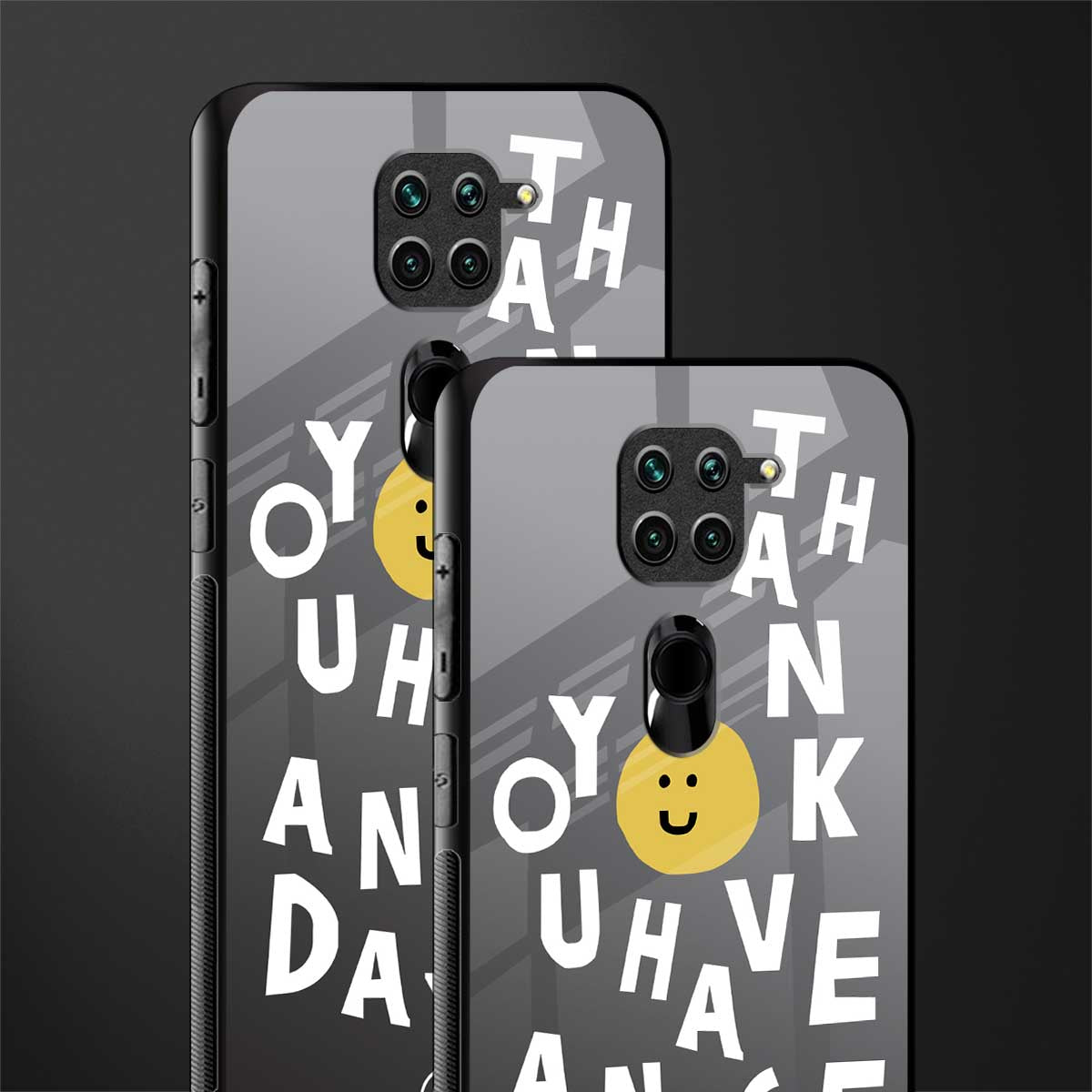 have a nice day glass case for redmi note 9 image-2