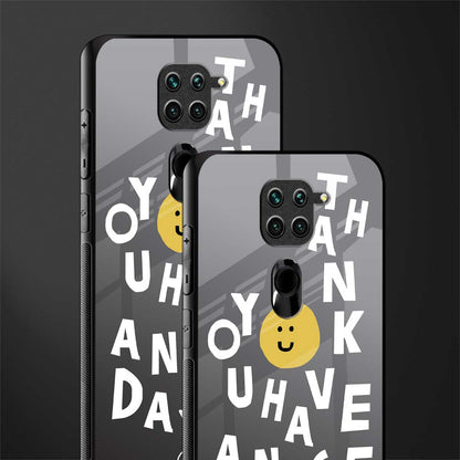 have a nice day glass case for redmi note 9 image-2